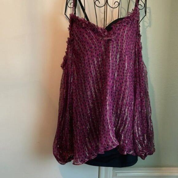 Stella McCartney Women Polka Dot Blouse raspberry colored size 6 - Picture 7 of 12